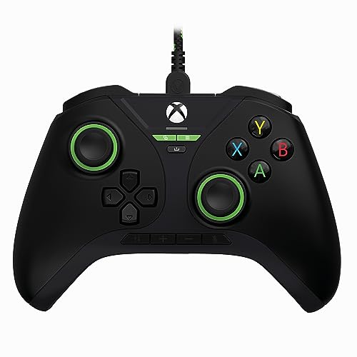 SNAKEBYTE Gamepad Pro X schwarz - kabelgebundener Xbox Series X|S & PC Controller, Hall-Effect Sensoren, Audio-Panel, Zusatztasten, Trigger-Stops von Snakebyte