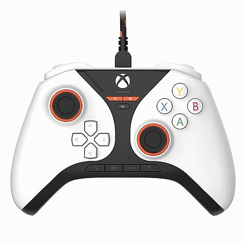 Snakebyte Gamepad Pro X weiß - kabelgebundener Xbox Series X|S & PC Controller mit Hall-Effect Sensoren, Audio-Panel, Zusatztasten, Trigger-Stops von Snakebyte