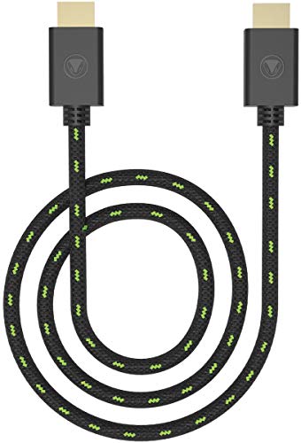 Snakebyte HDMI Cable SX 4K - Xbox Series X HDMI 2.0 Kabel, kompatibel mit 1080p, 3D, 4K@60Hz, UHD-Geräten, geeignet für Xbox, PS5, PS4, NWS, Blu-ray, Monitore, TV-Geräte, 3 m Mesh Kabel, Xbox-Design von Snakebyte