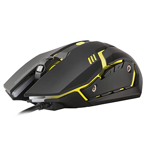 snakebyte PC GAME:MOUSE - optische LED USB Wired Gaming Maus / hohe Präzision (Beschleunigung 8G) / optischer Sensor bis zu 2400DPI / reibungsarme Gleitfläche / ergonomisches Design von Snakebyte