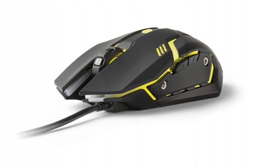 snakebyte PC GAME:MOUSE - optische LED USB Wired Gaming Maus / hohe Präzision (Beschleunigung 8G) / optischer Sensor bis zu 2400DPI / reibungsarme Gleitfläche / ergonomisches Design von Snakebyte