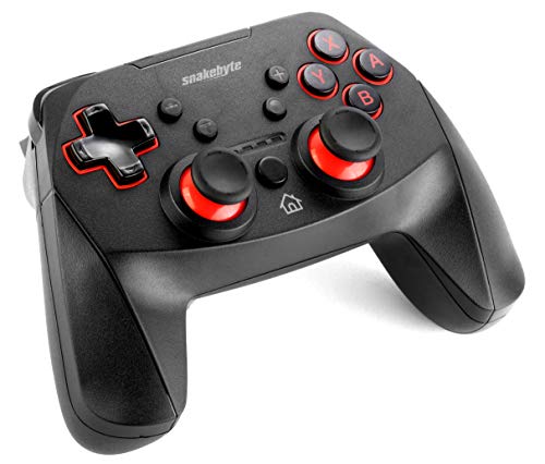 snakebyte Switch GAMEPAD S PRO - Wireless Bluetooth Controller für Nintendo Switch/Lite, Analoge Dual Joysticks, kabellose Gaming Action, haptisches Feedback, Capture-Button, Turbo-Funktion, Akku von Snakebyte