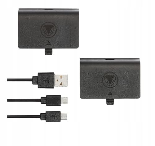 Snakebyte Xbox One Battery Kit - Schwarz - 2 Wiederaufladbare Controller Akkus (800mAh), Kompatibel Mit Twin Charge X und Allen Gamepads, Inkl. 2 M Micro USB-Y-Ladekabel Snakebyte Xbox One Battery Kit - Schwarz - 2 Wiederaufladbare Controller Akkus (800mAh), Kompatibel Mit Twin Charge X und Allen Gamepads, Inkl. 2 M Micro USB-Y-Ladekabel von Snakebyte