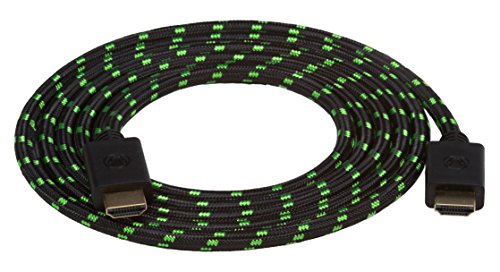 snakebyte Xbox One HDMI:CABLE 4K – Xbox one HDMI 2.0 Kabel, kompatibel mit 1080p, 3D, 4K@60Hz, UHD-Geräten, geeignet für Xbox, PS5, PS4, Switch, Blu-ray, Monitore, TV, 2 m Mesh Kabel, Xbox-Design von Snakebyte