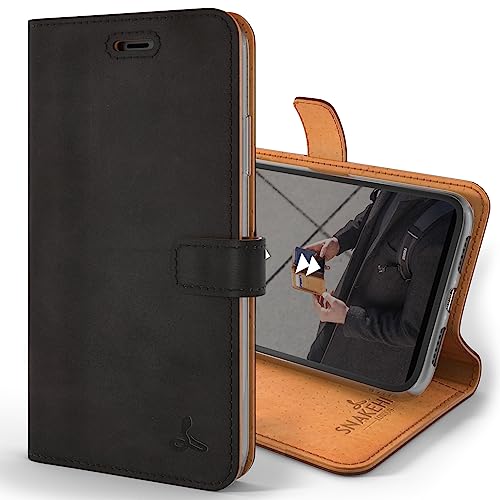 Snakehive iPhone 11 Hülle Leder | Stylische Handyhülle mit Kartenhalter & Standfuß | Handyhülle Schutzhülle & Lederhülle Kompatibel mit Apple iPhone 11 - Schwarz Snakehive iPhone 11 Hülle Leder | Stylische Handyhülle mit Kartenhalter & Standfuß | Handyhülle Schutzhülle & Lederhülle Kompatibel mit Apple iPhone 11 - Schwarz von Snakehive