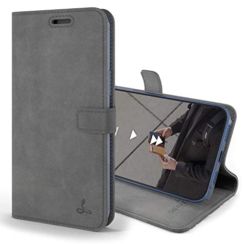 Snakehive iPhone 12 Pro Hülle Leder | Stylische Handyhülle mit Kartenhalter & Standfuß | Handyhülle Schutzhülle & Lederhülle Kompatibel mit Apple iPhone 12 Pro - Grau Snakehive iPhone 12 Pro Hülle Leder | Stylische Handyhülle mit Kartenhalter & Standfuß | Handyhülle Schutzhülle & Lederhülle Kompatibel mit Apple iPhone 12 Pro - Grau von Snakehive
