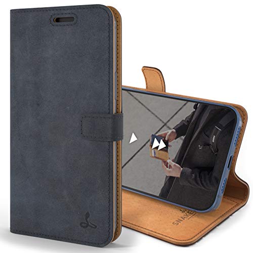 Snakehive iPhone 12 Pro Max Hülle Leder | Stylische Handyhülle mit Kartenhalter & Standfuß | Handyhülle Schutzhülle & Lederhülle Kompatibel mit Apple iPhone 12 Pro Max - Blau Snakehive iPhone 12 Pro Max Hülle Leder | Stylische Handyhülle mit Kartenhalter & Standfuß | Handyhülle Schutzhülle & Lederhülle Kompatibel mit Apple iPhone 12 Pro Max - Blau von Snakehive