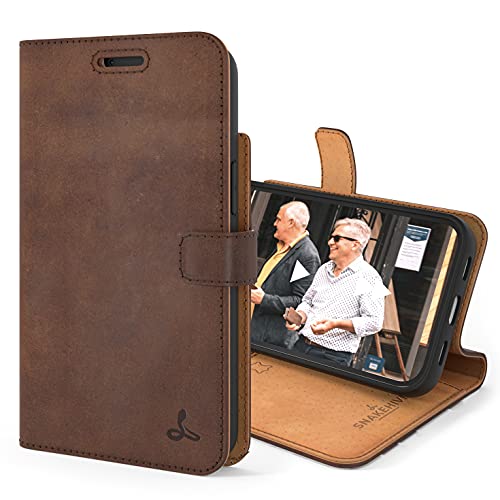 Snakehive iPhone 13 Mini Hülle Leder - Stylische Handyhülle mit Kartenhalter & Standfuß - Handyhülle, Schutzhülle & Lederhülle kompatibel mit iPhone 13 Mini Snakehive iPhone 13 Mini Hülle Leder - Stylische Handyhülle mit Kartenhalter & Standfuß - Handyhülle, Schutzhülle & Lederhülle kompatibel mit iPhone 13 Mini von Snakehive