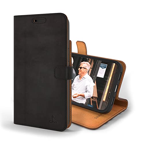 Snakehive iPhone 13 Pro Max Hülle Leder - Stylische Handyhülle mit Kartenhalter & Standfuß - Handyhülle, Schutzhülle & Lederhülle kompatibel mit iPhone 13 Pro Max Snakehive iPhone 13 Pro Max Hülle Leder - Stylische Handyhülle mit Kartenhalter & Standfuß - Handyhülle, Schutzhülle & Lederhülle kompatibel mit iPhone 13 Pro Max von Snakehive