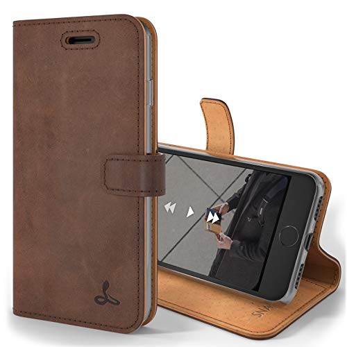 Snakehive iPhone 7 Hülle Leder | Stylische Handyhülle mit Kartenhalter & Standfuß | Handyhülle Schutzhülle & Lederhülle Kompatibel mit Apple iPhone 7 - Kastanien Braun Snakehive iPhone 7 Hülle Leder | Stylische Handyhülle mit Kartenhalter & Standfuß | Handyhülle Schutzhülle & Lederhülle Kompatibel mit Apple iPhone 7 - Kastanien Braun von Snakehive