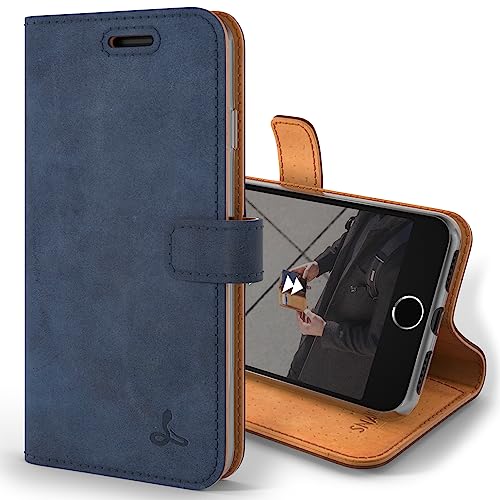 Snakehive iPhone SE 2022/2020 und iPhone 7/8 Hülle Leder | Stylische Handyhülle mit Kartenhalter & Standfuß | Handyhülle Schutzhülle & Lederhülle - Blau Snakehive iPhone SE 2022/2020 und iPhone 7/8 Hülle Leder | Stylische Handyhülle mit Kartenhalter & Standfuß | Handyhülle Schutzhülle & Lederhülle - Blau von Snakehive