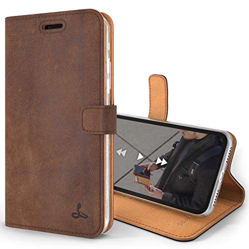 Snakehive iPhone X/XS Hülle Leder | Stylische Handyhülle mit Kartenhalter & Standfuß | Handyhülle Schutzhülle & Lederhülle Kompatibel mit Apple iPhone X/XS - Braun Snakehive iPhone X/XS Hülle Leder | Stylische Handyhülle mit Kartenhalter & Standfuß | Handyhülle Schutzhülle & Lederhülle Kompatibel mit Apple iPhone X/XS - Braun von Snakehive