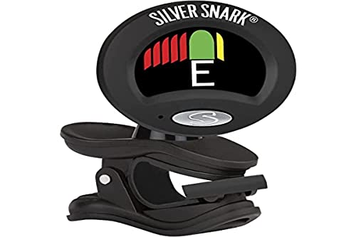 Snark Schwarz/Silber Gitarre Clip On All Instrument Tuner (SIL-BLK) von Snark