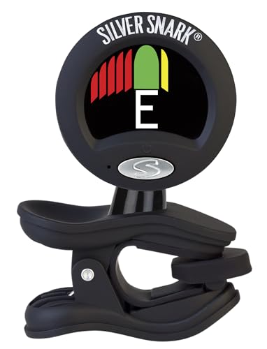Snark Schwarz/Silber Gitarre Clip On All Instrument Tuner (SIL-BLK) von Snark