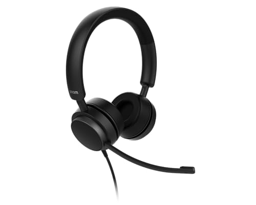 Snom A310D Kopfhörer mit Kabel für Call Center und Büros - Kopfhörer mit Mikrofon mit Geräuschunterdrückung und HD-Audio - Leicht und komfortabel für intensiven Gebrauch - Kompatibel mit Handys von Snom