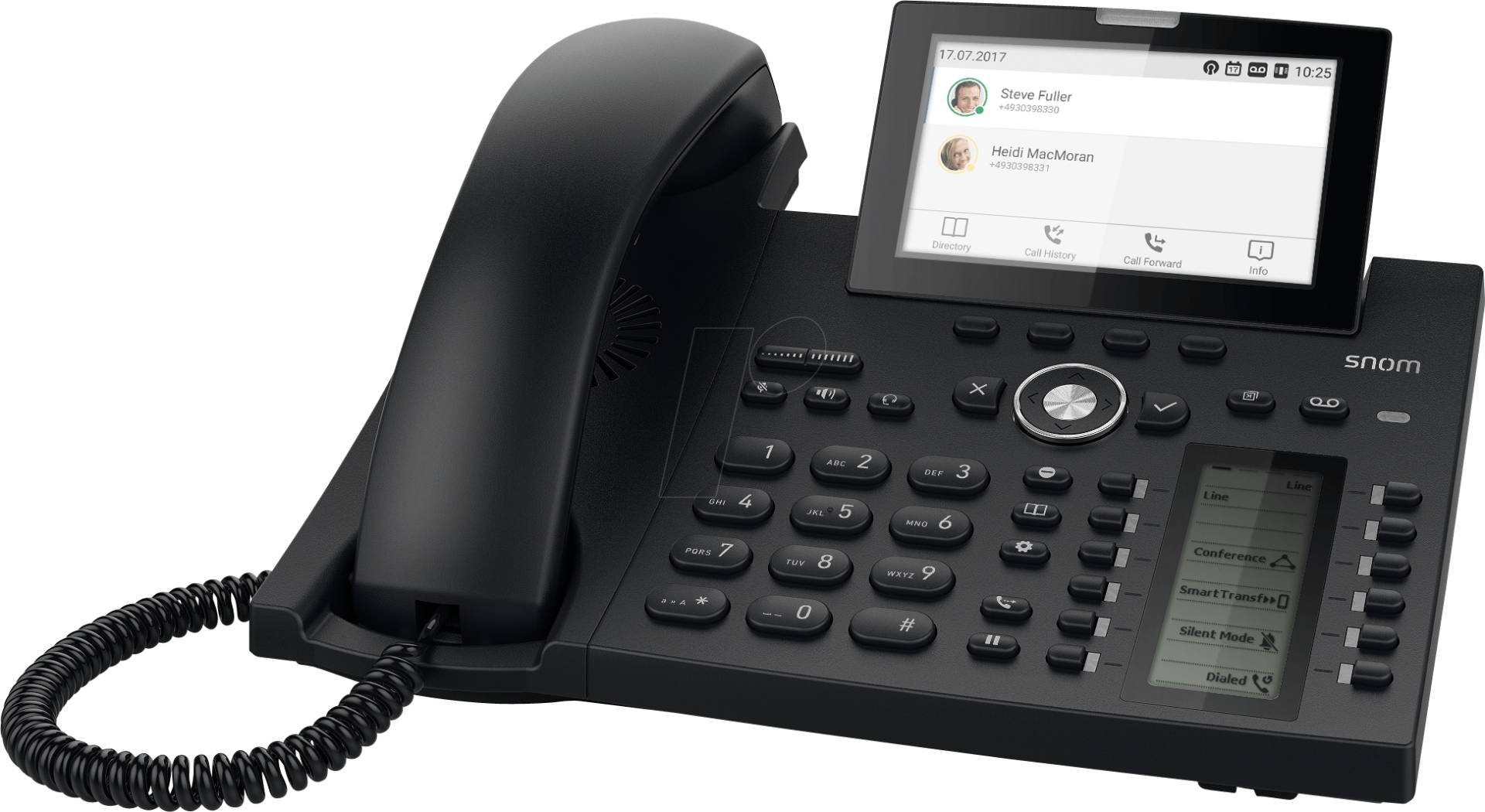 SNOM D385 - VoIP Telefon, schnurgebunden, schwarz von Snom