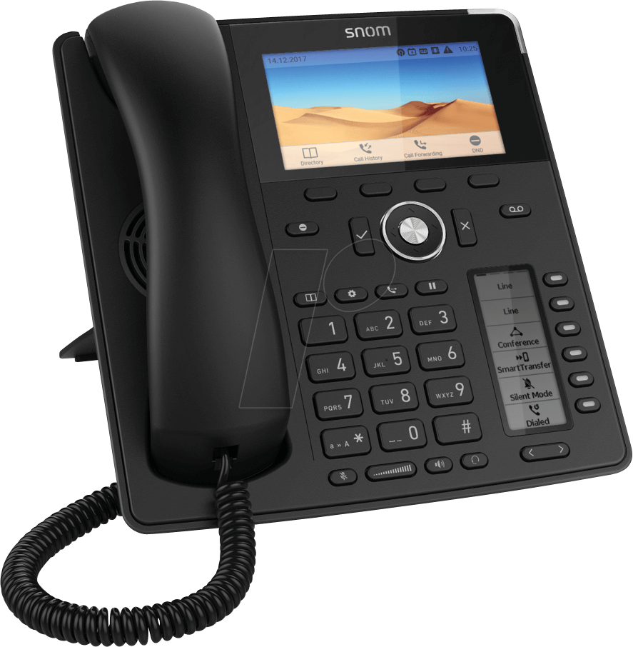 SNOM D785S - IP-Tischtelefon, schnurgebunden, schwarz von Snom