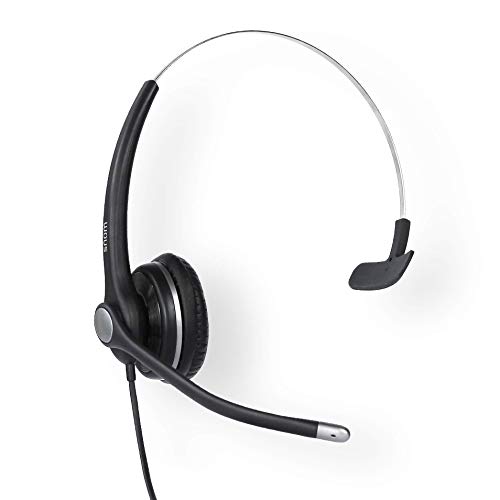 Snom A100M Headset für alle Snom DesktopTelefone (300° flexibler Ausleger,passives Mikrofon,Hervorragender Breitbandklang dank optimierter Lautsprechereinstellung) Schwarz, 00004341 von Snom