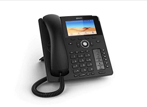 Snom D785 IP Telefon, SIP Tischtelefon Farbe + SmartScreen, 12 SIP-Identitäten, Sensorhakenschalter, Bluetooth, USB, 48 selbstbeschriftende Schlüssel (12 physische), Schwarz, 00004349 von Snom