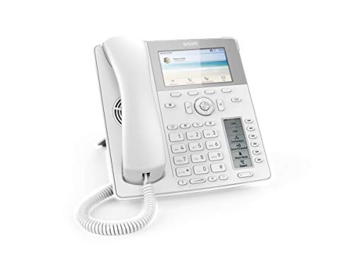Snom D785 IP Telefon, SIP Tischtelefon Farbe + SmartScreen, 12 SIP-Identitäten, Sensorhakenschalter, Bluetooth, USB, 48 selbstbeschriftende Schlüssel (12 physische), Weiß, 00004392 von Snom