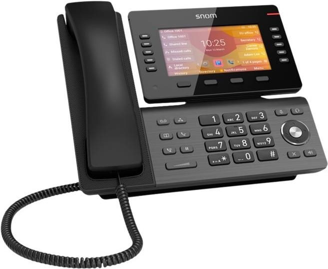 Snom D865 - IP-Telefon - Grau - Linux - 50000 Eintragungen - TFT - 12,7 cm (5 Zoll) (00004536) - Sonderposten von Snom