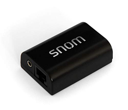 Snom EHS Wireless Headset Adapter (herstellerspezifische EHS-Protokolle, Signalisierung des Klingeltons, DHSG-Standard, kein zusätzliches Netzteil erforderlich), Schwarz, 00002362 von Snom