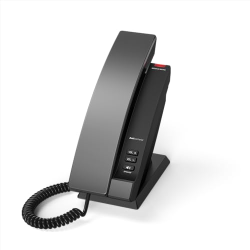 Snom HD100 Hospitality Festnetztelefon mit Antibakteriellem Gehäuse, Großer Rufanzeige, Freisprechen - Optimal Für Hotels, PoW, Keine Daten, Fernwartung in DE von Snom