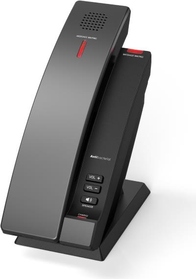 Snom HD101 - IP-Telefon - Schwarz - Kabelloses Mobilteil - Tisch/Wand - Antibakteriell - 1.881792 - 1.897344 GHz (00007001) von Snom