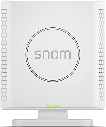 Snom M400 SC IP DECT Singlecell-Basisstation, bis zu 20 Mobilteile, bis zu 10 Paralell-Anrufe und 20 SIP-Konten, Breitband-Audio, PoE, 3 Jahre Herstellergarantie, Weiß; 00004587 von Snom
