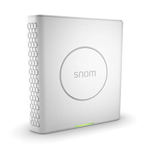 Snom M900 IP-DECT Multicell-Basisstation (bis zu 4.000 Basisstationen, bis zu 16000 Mobilteile, bis zu 8 Paralell-Anrufe pro Basis, PoE), Weiß, 00004426 von Snom