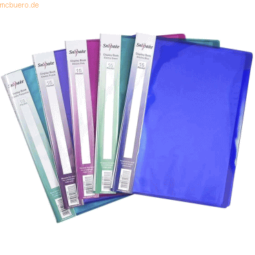 10 x Snopake Sichtbuch electra A4 10 Hüllen/20 Seiten farbig sortiert 10 x Snopake Sichtbuch electra A4 10 Hüllen/20 Seiten farbig sortiert von Snopake