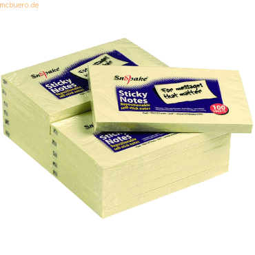12 x Snopake Haftnotizen 127x76mm 100 Blatt gelb 12 x Snopake Haftnotizen 127x76mm 100 Blatt gelb von Snopake