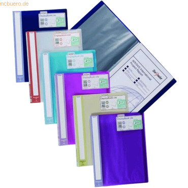 12 x Snopake Sichtbuch Lite A4 20 Hüllen/40 Seiten A4 farbig sortiert 12 x Snopake Sichtbuch Lite A4 20 Hüllen/40 Seiten A4 farbig sortiert von Snopake