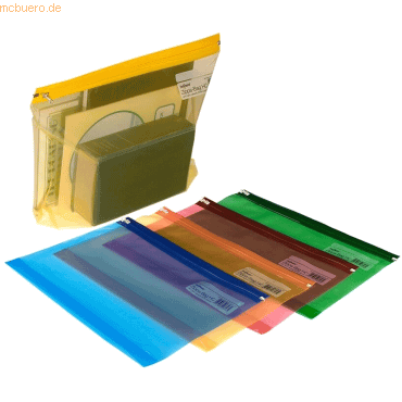 25 x Snopake Dokumententasche Zippa Bag A4+ hohe Kapazität farbig sort 25 x Snopake Dokumententasche Zippa Bag A4+ hohe Kapazität farbig sort von Snopake