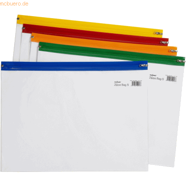 25 x Snopake Dokumententaschen A4+ Zippa-Bag transparent/farbig sortie 25 x Snopake Dokumententaschen A4+ Zippa-Bag transparent/farbig sortie von Snopake