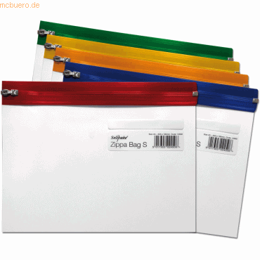 25 x Snopake Dokumententaschen A5 Zippa-Bag transparent/farbig sortier 25 x Snopake Dokumententaschen A5 Zippa-Bag transparent/farbig sortier von Snopake