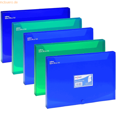 5 x Snopake Dokumentenbox BoxOffice A4 25mm electra farbig sortiert 5 x Snopake Dokumentenbox BoxOffice A4 25mm electra farbig sortiert von Snopake