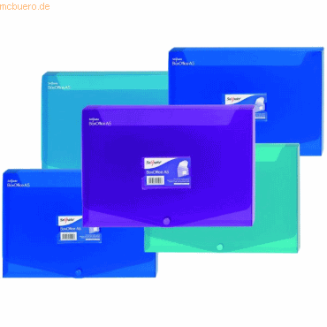 5 x Snopake Dokumentenbox BoxOffice A5 20mm electra farbig sortiert von Snopake