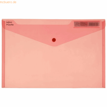5 x Snopake Dokumententasche Foolscap 35,5x24cm rot 5 x Snopake Dokumententasche Foolscap 35,5x24cm rot von Snopake