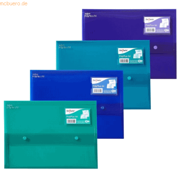 5 x Snopake Dokumententasche PolyPlus A4 electra farbig sortiert 5 x Snopake Dokumententasche PolyPlus A4 electra farbig sortiert von Snopake