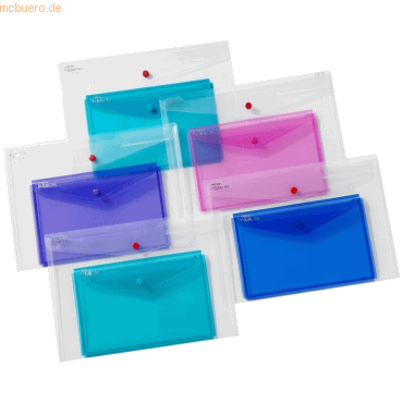 5 x Snopake Dokumententasche Polyfile Duo A4/A5 electra Sortiment 5 x Snopake Dokumententasche Polyfile Duo A4/A5 electra Sortiment von Snopake