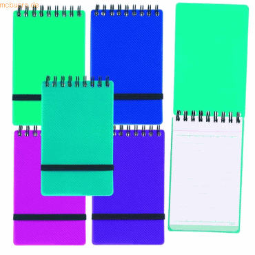 5 x Snopake Notizbuch Noteguard 7,5x12,7cm 60 Blatt 80g/qm PP-Einband 5 x Snopake Notizbuch Noteguard 7,5x12,7cm 60 Blatt 80g/qm PP-Einband von Snopake
