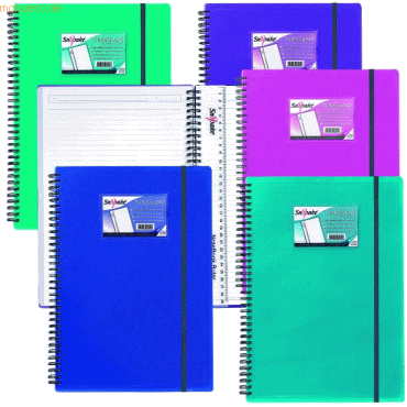 5 x Snopake Notizbuch Noteguard A4 75 Blatt 80g/qm PP-Einband electra 5 x Snopake Notizbuch Noteguard A4 75 Blatt 80g/qm PP-Einband electra von Snopake