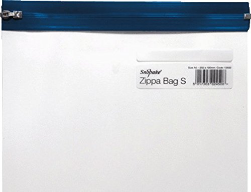 Snopake 12687 Reißverschlusstasche S Classic, transparent/blau Snopake 12687 Reißverschlusstasche S Classic, transparent/blau von Snopake