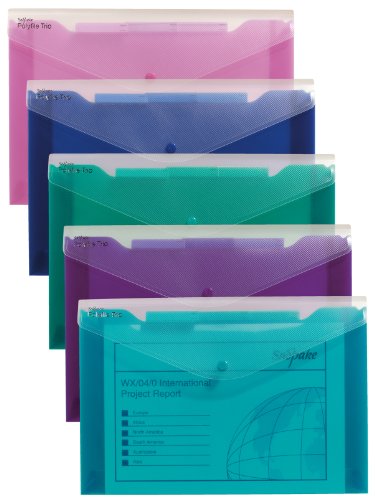 Snopake 14967 Polyfile Trio Electra Dokumententasche Polypropylen mit Tasche Folio-Format 5 Stück farblich sortiert Snopake 14967 Polyfile Trio Electra Dokumententasche Polypropylen mit Tasche Folio-Format 5 Stück farblich sortiert von Snopake