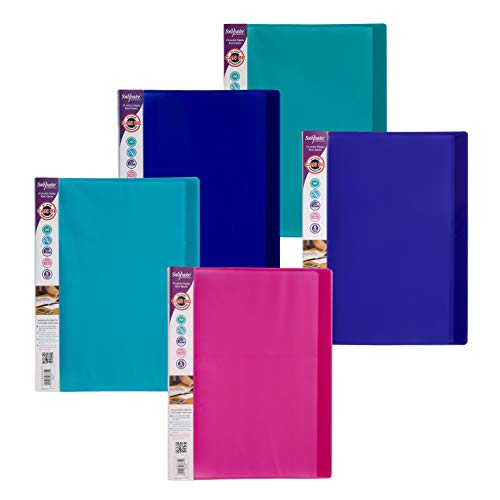 Snopake A4 Sichtbuch (mit je 24 Klarsichthüllen) 10 Stück verschiedene Electra-Farben von Snopake
