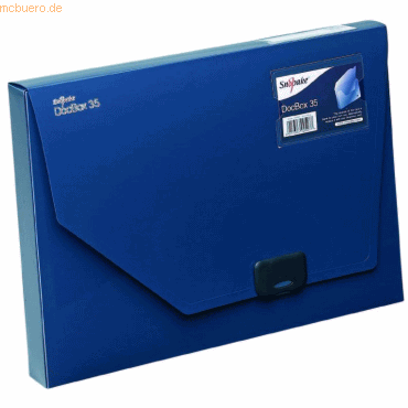 Snopake Dokumentenbox A4 35mm blau von Snopake