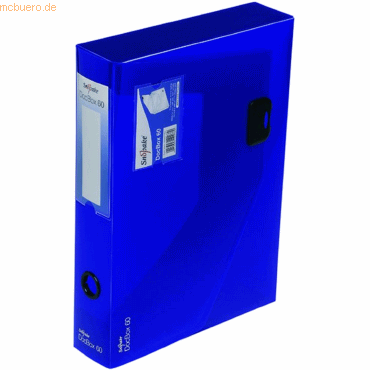 Snopake Dokumentenbox A4 60mm blau von Snopake