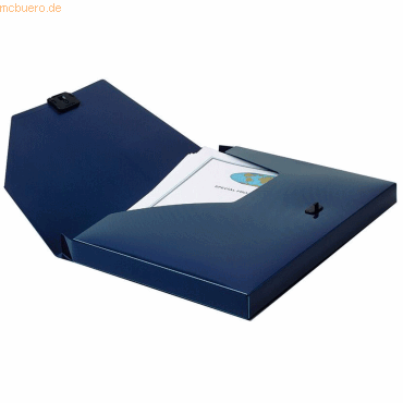 Snopake Dokumentenbox electra A4 25mm blau von Snopake