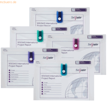 Snopake Dokumententasche mit USB-Halter Foolscap 35,5x24cm electra far Snopake Dokumententasche mit USB-Halter Foolscap 35,5x24cm electra far von Snopake